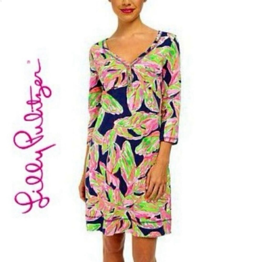 Lilly Pulitzer Palmetto Bright Navy In The Vias Dress